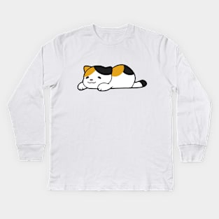 Calico Chub Cat Kids Long Sleeve T-Shirt